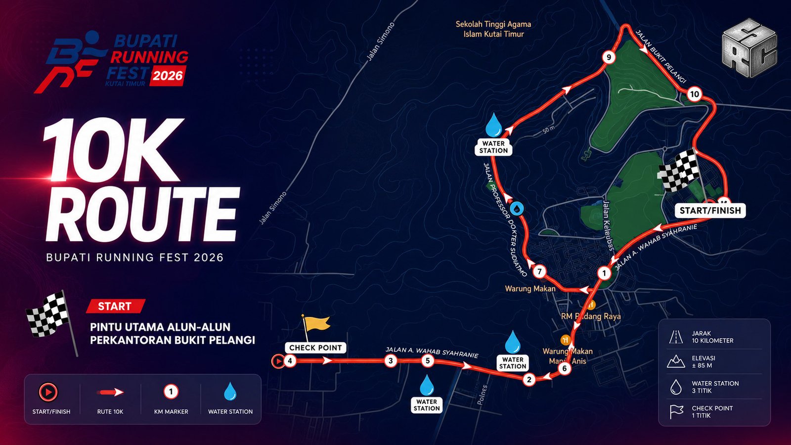 Peta Rute 10K